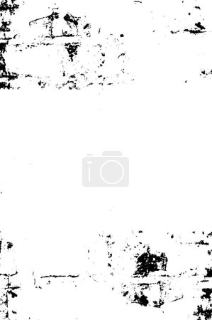 Téléchargez les illustrations : Fond grunge noir et blanc. texture superposée. poussière de surface abstraite et rugueux concept de fond de mur sale. - en licence libre de droit
