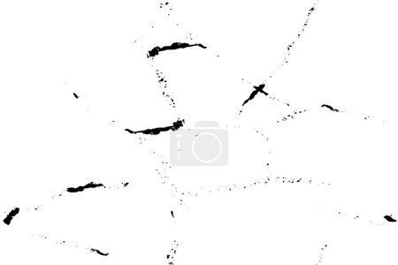 Illustration for Monochrome texture with scratches and cracks - Royalty Free Image