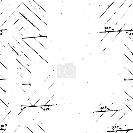 Ilustración de Fondo angustiado en textura en blanco y negro con arañazos y líneas. Ilustración abstracta del vector. - Imagen libre de derechos