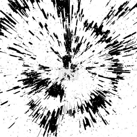Ilustración de Fondo texturizado en blanco y negro. fondo grunge abstracto. textura monocromática. - Imagen libre de derechos