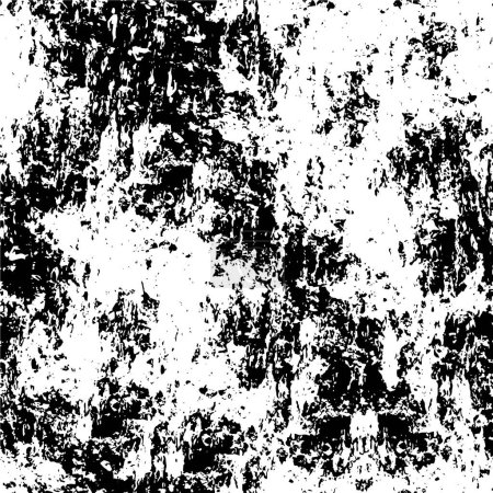 Téléchargez les illustrations : Abstrait fond grunge. cadre de texture noir et blanc - en licence libre de droit
