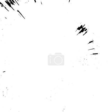 Ilustración de Fondo grunge en blanco y negro con líneas, ilustración vectorial abstracta - Imagen libre de derechos
