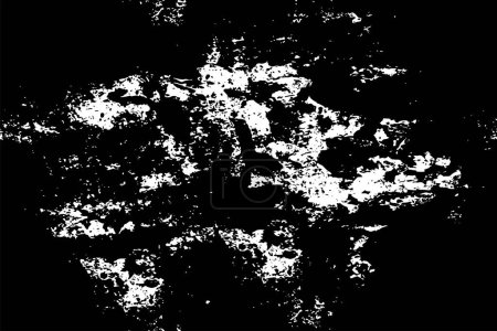 Ilustración de Ilusión abstracta en blanco y negro con textura grunge - Imagen libre de derechos