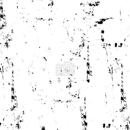 Ilustración de Ilusión monocromática abstracta con textura grunge - Imagen libre de derechos