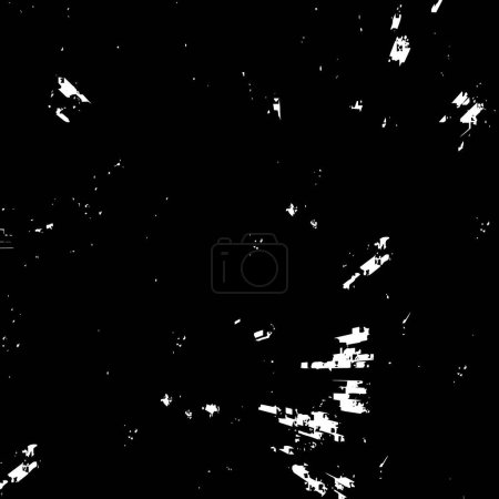 Illustration for Abstract monochrome illusion with grunge texture - Royalty Free Image