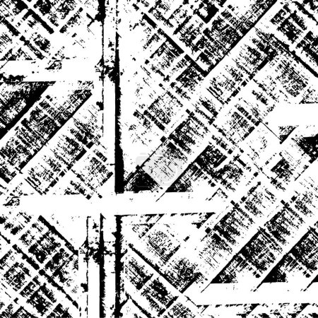 Illustration for Abstract monochrome pattern with grunge texture - Royalty Free Image