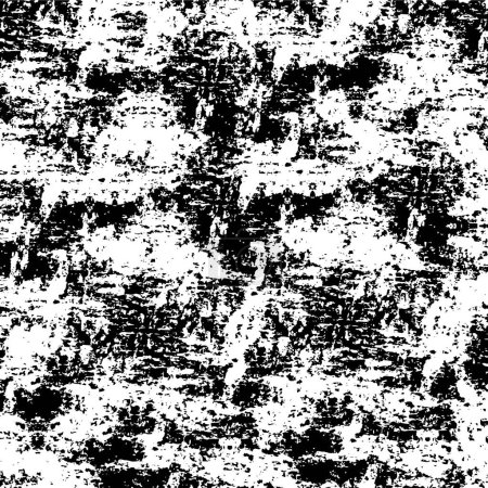 Illustration for Abstract monochrome illustration with grunge texture - Royalty Free Image