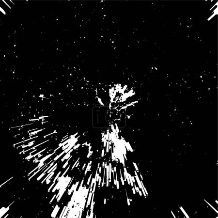 Ilustración de Fondo vectorial monocromo blanco y negro abstracto. Capa superpuesta de grunge. - Imagen libre de derechos