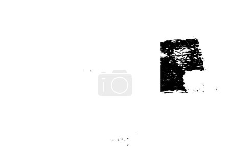Illustration for Abstract black and white monochrome vector background. Grunge overlay layer. - Royalty Free Image