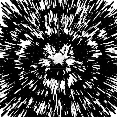 Illustration for Abstract black and white monochrome vector background. Grunge overlay layer. - Royalty Free Image