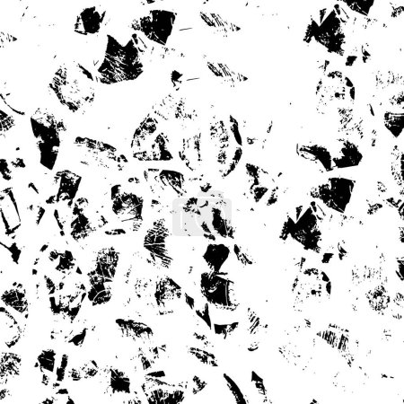 Photo for Abstract black and white monochrome vector background. Grunge overlay layer. - Royalty Free Image