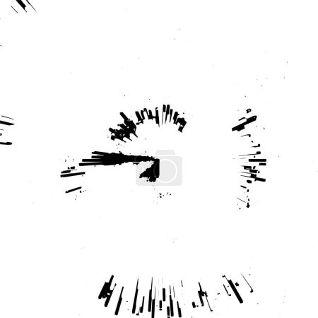 Ilustración de Fondo grunge rayado blanco y negro, ilustración vectorial abstracta - Imagen libre de derechos