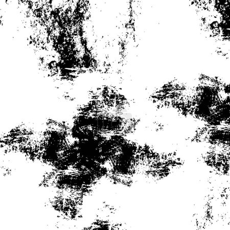 Ilustración de Textura áspera en blanco y negro. Fondo grunge. Efecto texturizado abstracto. Ilustración vectorial. - Imagen libre de derechos