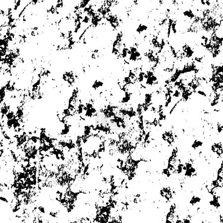 Illustration for Black and white grunge illustration. painted texture - Royalty Free Image