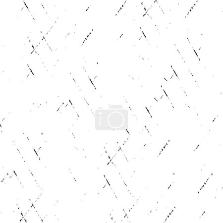 Illustration for Black and white grunge illustration. scratched texture - Royalty Free Image
