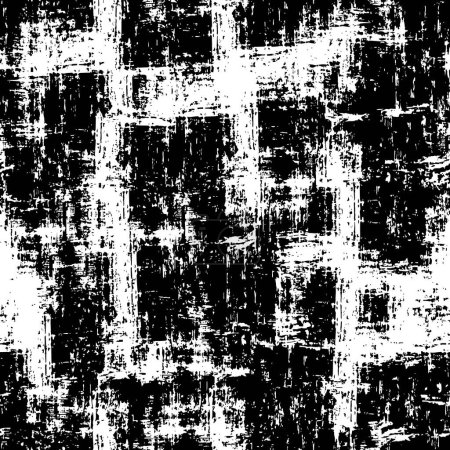 Téléchargez les illustrations : Texture noire et blanche. grunge surface vectorielle abstraite - en licence libre de droit