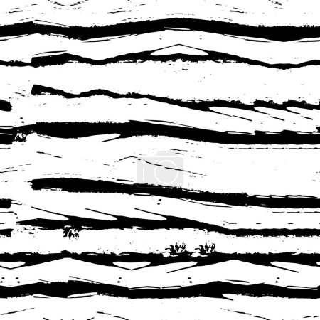 Ilustración de Textura grunge monocromática, patrón áspero - Imagen libre de derechos