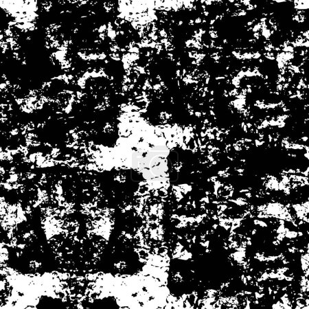 Illustration for Black and white abstract grunge texture, background. Vector illustration - Royalty Free Image