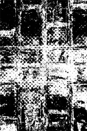 Ilustración de Fondo Grunge abstracto, textura en blanco y negro - Imagen libre de derechos