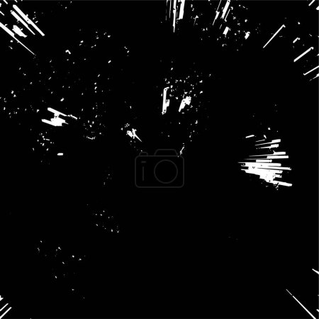 Illustration for Black and white grunge background. abstract monochrome texture. vector illustration - Royalty Free Image