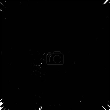 Téléchargez les illustrations : Black and white grunge background. abstract monochrome texture. vector illustration - en licence libre de droit
