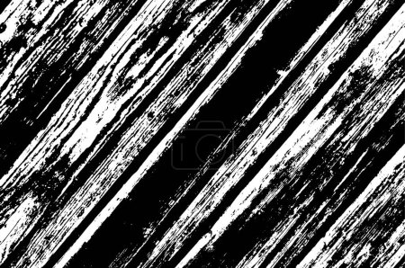 Téléchargez les illustrations : Abstrait texture rugueuse noir et blanc, illustration vectorielle - en licence libre de droit