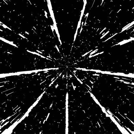 Ilustración de Fondo grunge en blanco y negro deteriorado. ilustración vectorial - Imagen libre de derechos