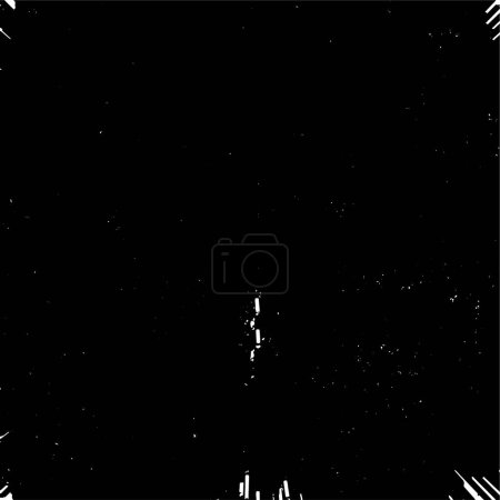 Illustration for Deteriorated black and white grunge background. vector illustration - Royalty Free Image