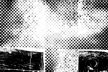 Ilustración de Distressed overlay texture of old grunge background. vector illustration. - Imagen libre de derechos
