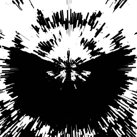 Ilustración de Fondo grunge blanco y negro, pared de pintura en mal estado y grietas de yeso. ilustración vectorial - Imagen libre de derechos