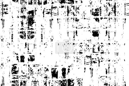 Téléchargez les illustrations : Abstrait noir et blanc couleur grunge texturé fond. - en licence libre de droit