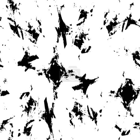 Illustration for Abstract black and white color grunge textured background. - Royalty Free Image