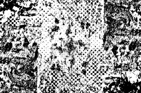 Photo for Abstract black and white color grunge textured background. - Royalty Free Image