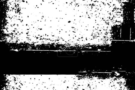 Téléchargez les illustrations : Fond de texture grunge noir et blanc. illustration vectorielle abstraite - en licence libre de droit