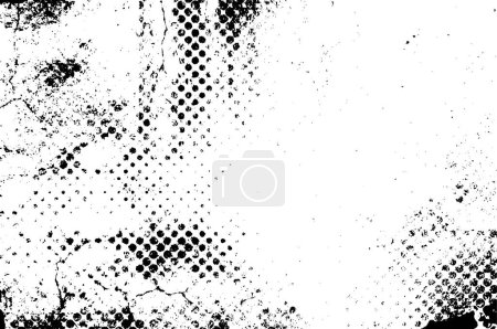 Ilustración de Distressed overlay texture of old grunge background. vector illustration. - Imagen libre de derechos