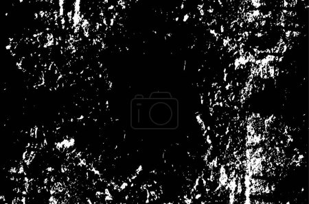 Téléchargez les illustrations : Motif noir et blanc avec texture grunge abstraite - en licence libre de droit