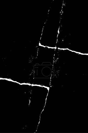 Illustration for Abstract black and white pattern composed of geometric shapes. grunge texture - Royalty Free Image