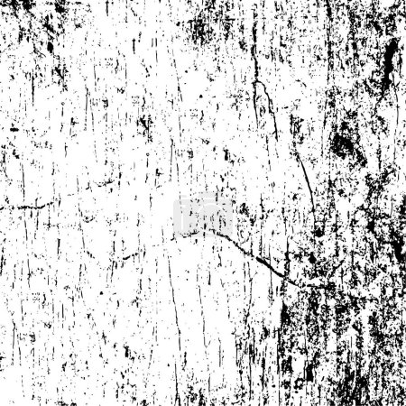 Ilustración de Plantilla de textura vectorial en blanco y negro grunge. - Imagen libre de derechos