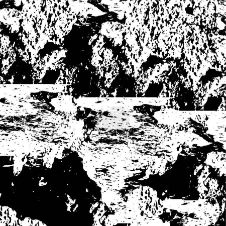 Illustration for Abstract textured surface. image including effect of black and white tones. - Royalty Free Image