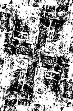 Illustration for Dirty pattern made with stains. Monochrome wallpaper with simple design. - Royalty Free Image