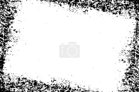 Illustration for Black and white abstract  grunge background. Vector illustration - Royalty Free Image
