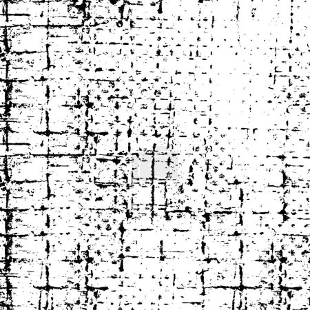 Ilustración de Textura grunge abstracta en blanco y negro. Ilustración vectorial - Imagen libre de derechos