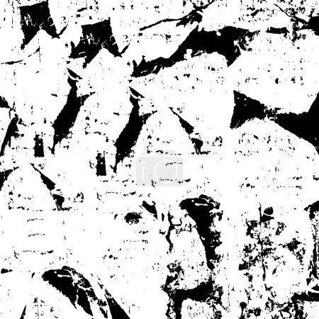 Illustration for Vector illustration of black and white grunge texture. abstract background - Royalty Free Image