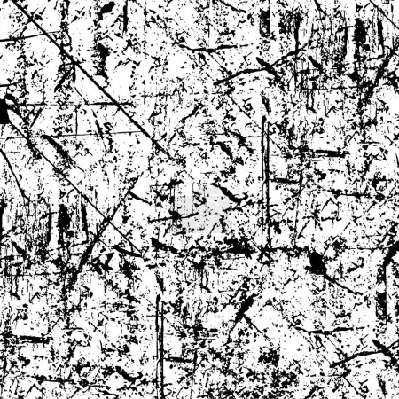 Ilustración de Fondo grunge abstracto. Textura monocromática. Fondo blanco y negro - Imagen libre de derechos