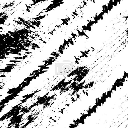 Illustration for Black and white texture. grunge abstract vector surface - Royalty Free Image