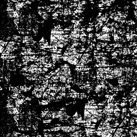 Ilustración de Fondo abstracto en blanco y negro. textura grunge, ilustración vectorial - Imagen libre de derechos