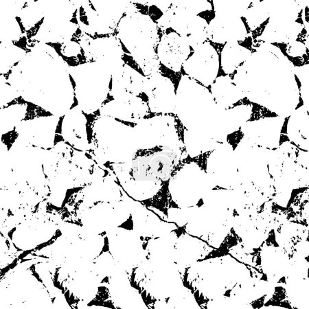 Illustration for Abstract black and white background. monochrome texture. Vector illustration - Royalty Free Image