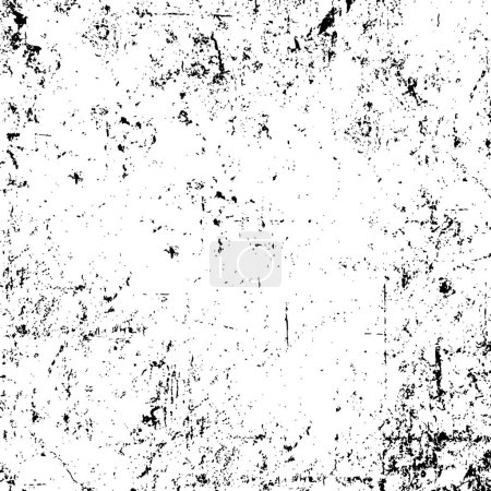 Illustration for Abstract black and white grunge template for background, vector illustration - Royalty Free Image