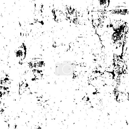 Ilustración de Textura angustiada en fondo blanco y negro, fondo grunge. ilustración abstracta vectorial de medio tono. textura. gráfico - Imagen libre de derechos