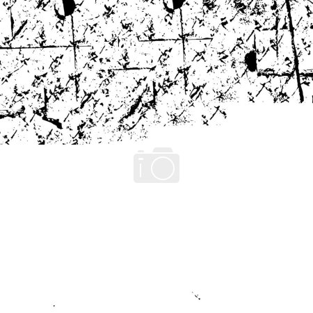 Foto de Textura superpuesta angustiada de metal agrietado. fondo grunge. ilustración abstracta vector de medio tono - Imagen libre de derechos